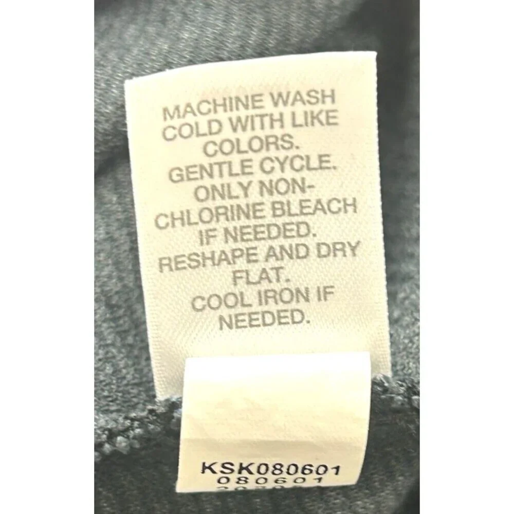 J Jill Wearever Womens Midi Black Blue Striped Pull On Skirt Slit Sz XL 1260E4 - Picture 11 of 11